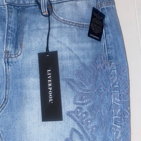 NWT Liverpool Denim Skirt 6 - Picture 3 of 7